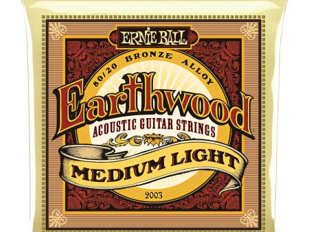 Ernie Ball Earthwood Acoustic Guitar Strings Medium Light 12-54 For Cheap