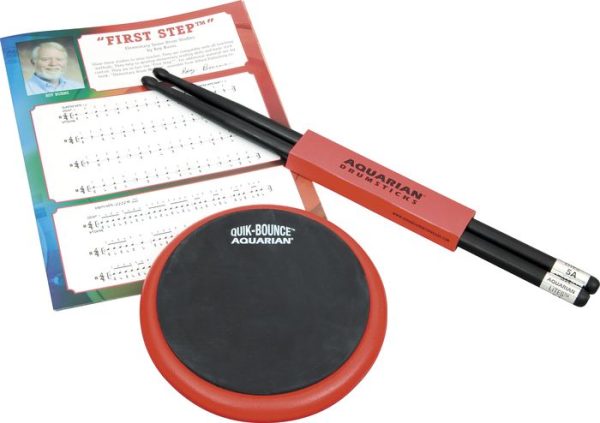 Aquarian QBP6 Quik Bounce Practice Pad, Sticks & Tutorial Online now