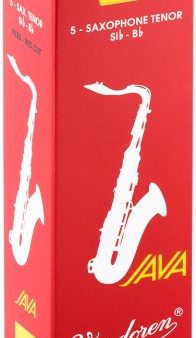 VANDOREN JAVA RED TENOR SAX REEDS, 5-Pack, 2.5 STRENGTH Sale