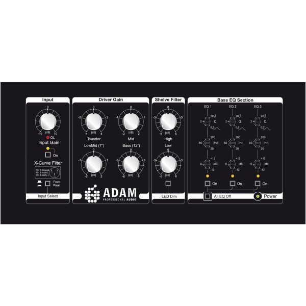 Adam Audio S7A MK2 Main Monitor, 4-Way System, 2x15  Woofer Online Hot Sale