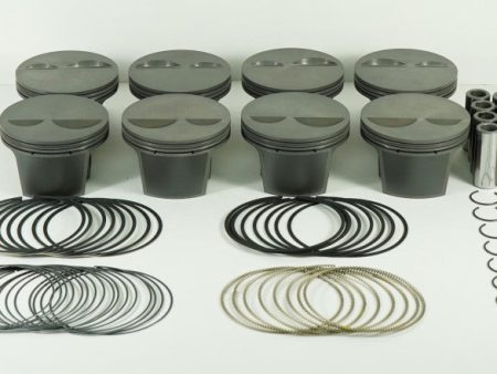 Mahle MS Piston Set SBC 384ci 4.040in Bore 3.750stk 6.125in Rod .0927in Pin -2cc 11.5 CR Set of 8 Online now