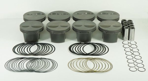 Mahle MS Piston Set SBC 384ci 4.040in Bore 3.750stk 6.125in Rod .0927in Pin -2cc 11.5 CR Set of 8 Online now