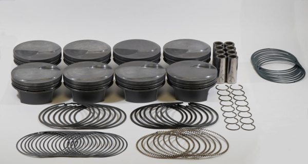 Mahle MS Piston Set BBC 510ci 4.31in Bore 4.375in Stroke 6.385in Rod .990 Pin 41cc 13.1 CR Set of 8 Supply