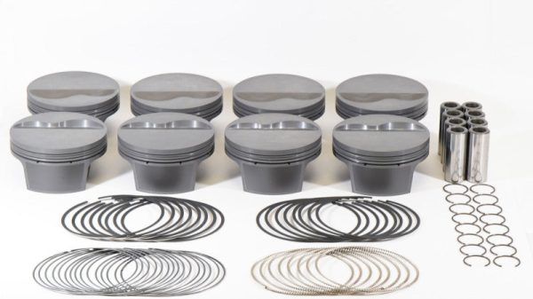 Mahle MS Piston Set Ford Flat Top SB 383ci 4.030in Bore 3.75in Stk 6.2in Rod .927 Pin -6cc 10.9 CR Discount