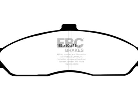 EBC 03-04 Cadillac XLR 4.6 Redstuff Front Brake Pads Online now