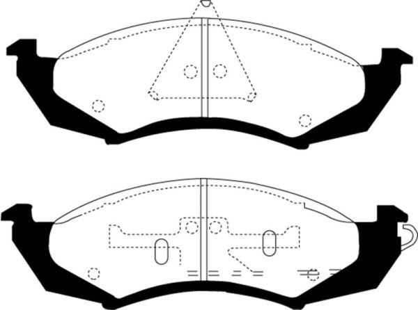 EBC 89-91 Ford Thunderbird 3.8 Redstuff Front Brake Pads Fashion