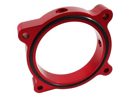 Torque Solution Throttle Body Spacer (Red): Ford Mustang GT 5.0L 2011-2016 Cheap