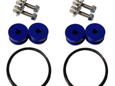 Torque Solution Universal Billet Bumper Quick Release Kit Universal Blue Online Sale