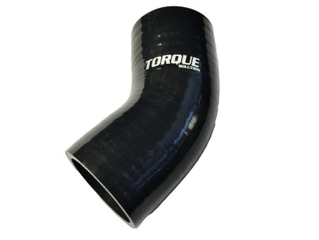 Torque Solution 45 Degree Silicone Elbow: 2.5 inch Black Universal Online Sale