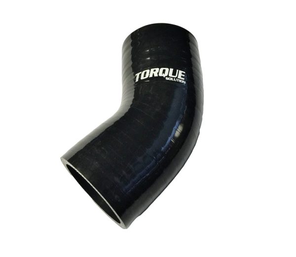 Torque Solution 45 Degree Silicone Elbow: 2.5 inch Black Universal Online Sale