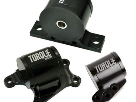 Torque Solution Billet Aluminum 3 piece Engine Mount Kit: Mitsubishi Evolution VII-IX 2001-2006 For Discount