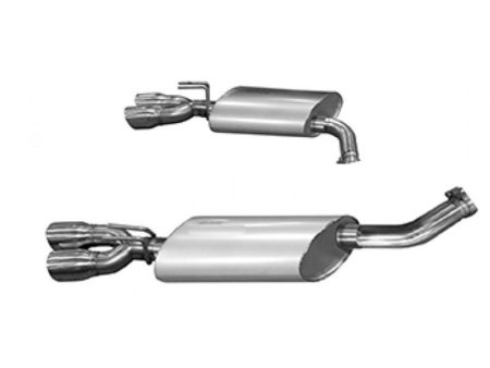 Kooks 2011+ Chevrolet Caprice PPV OEM 3in Axleback Exhaust w Polished Oval Mufflers Discount