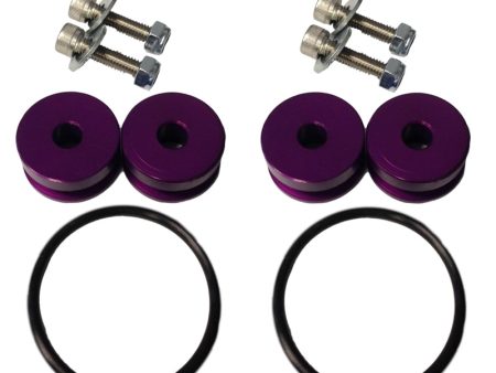 Torque Solution Billet Bumper Quick Release Kit (Purple): Universal Cheap