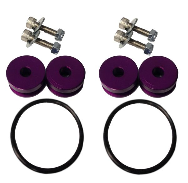 Torque Solution Billet Bumper Quick Release Kit (Purple): Universal Cheap