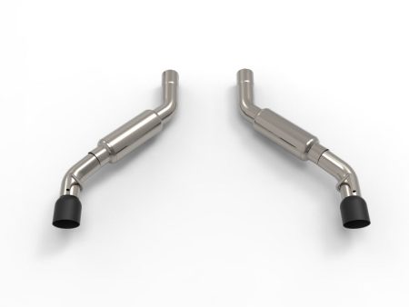 Kooks 2016 + Chevrolet Camaro SS LT1 3in Axle Back Exhaust System w  Mufflers and Dual Black Tips For Cheap