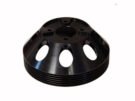 Torque Solution Lightweight Water Pump Pulley (Black): Hyundai Genesis Coupe 3.8 2010+ For Sale