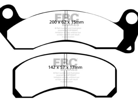 EBC 79-81 Ford Crown Victoria Redstuff Front Brake Pads Online Hot Sale