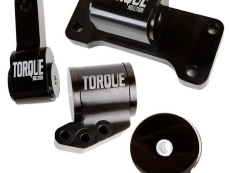 Torque Solution Billet Aluminum 4 Piece Engine Mount Kit: Mitsubishi Evolution 01-06 (5sp Only) Online now