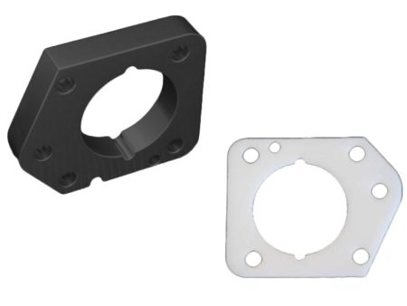 Torque Solution Throttle Body Spacer (Black) - 06-11 Honda Civic LX EX DX R18 Online Sale