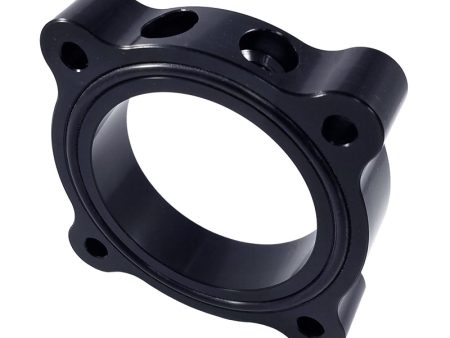 Torque Solution Throttle Body Spacer 2015 Ford Mustang Ecoboost - Black Hot on Sale