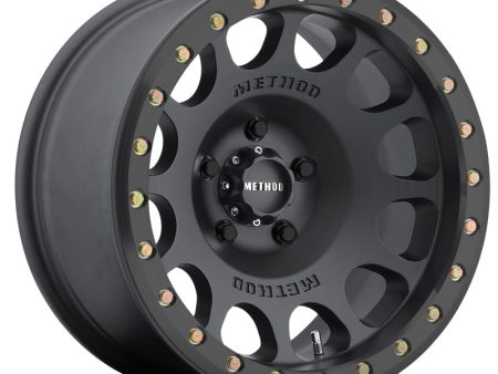 Method MR105 Beadlock 17x9 -38mm Offset 5x5 71.5mm CB Matte Black w BH-H24125 Wheel Online now