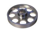 Torque Solution Lightweight Crank Pulley (Silver): Hyundai Genesis Coupe 3.8 2010+ Supply