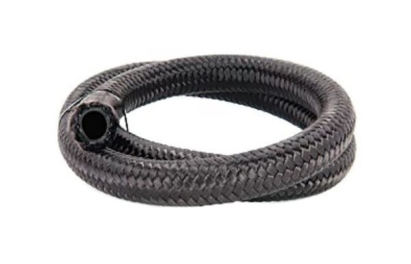 Torque Solution Nylon Braided Rubber Hose -6AN 50ft (0.34in ID) Sale