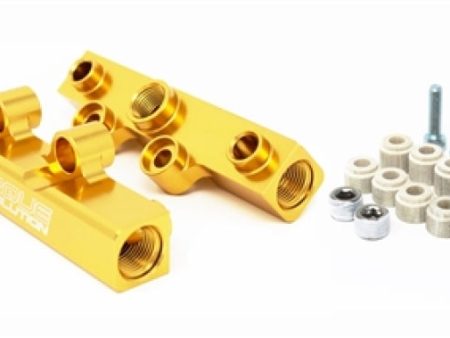 Torque Solution Top Feed Fuel Rails: 02-14 Subaru WRX   07-18 STI - Gold Fashion