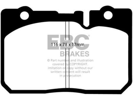 EBC 95-00 Lexus LS400 4.0 Redstuff Front Brake Pads Discount