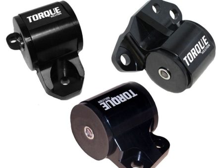 Torque Solution 3pc Billet Engine Mount Kit (2bolt): 92-95 Honda Civic 94-01 Integra 93-97 Del Sol For Discount