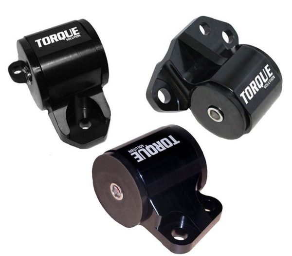 Torque Solution 3pc Billet Engine Mount Kit (2bolt): 92-95 Honda Civic 94-01 Integra 93-97 Del Sol For Discount