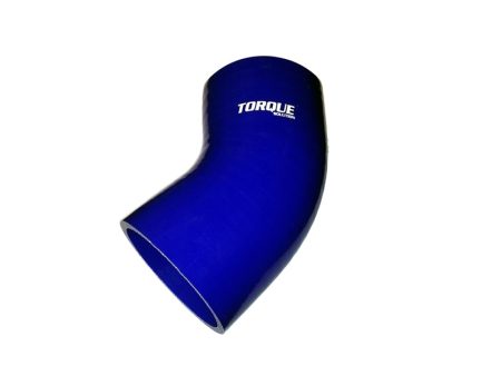 Torque Solution 45 Degree Silicone Elbow: 4 inch Blue Universal Supply