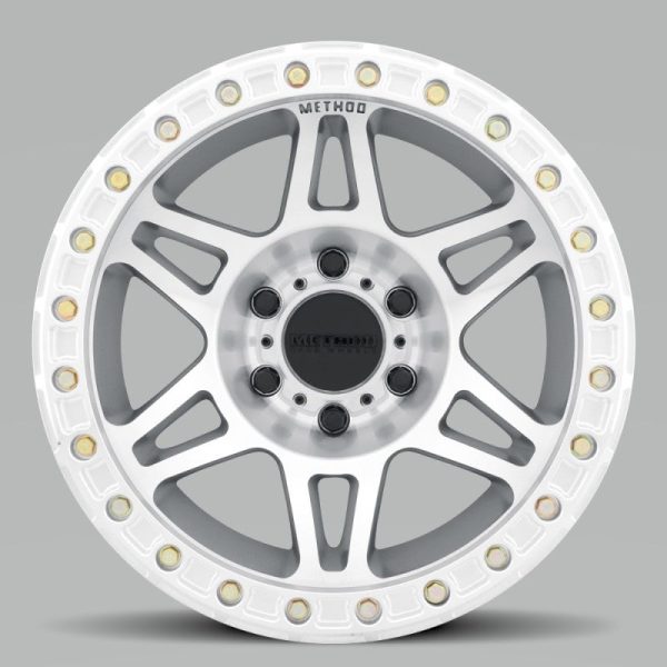 Method MR106 Beadlock 17x9 -44mm Offset 6x5.5 108mm CB Machined Clear Coat w BH-H24125 Wheel Hot on Sale