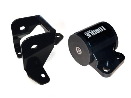 Torque Solution Billet Aluminum Left Engine Mount (2 Bolt): 96-00 Honda Civic EK B D-Series Hot on Sale