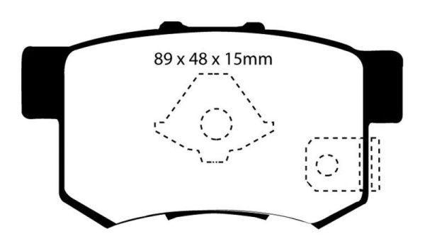 EBC 10-12 Acura RDX 2.3 Turbo Redstuff Rear Brake Pads on Sale