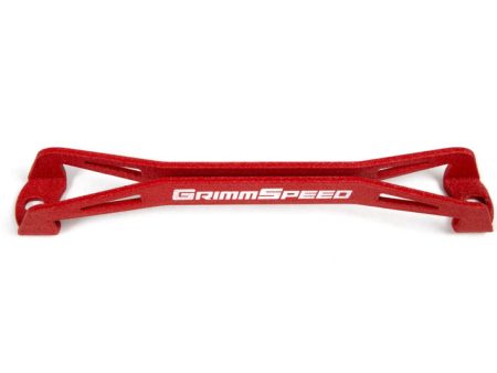 GrimmSpeed 08-18 Subaru WRX STI Lightweight Battery Tie Down - Red Cheap