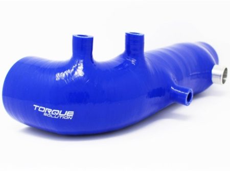 Torque Solution Turbo Inlet Hose Black: 02-07 Subaru WRX 04-18 STI 05-09 Legacy GT 04-13 FTX - Blue Supply