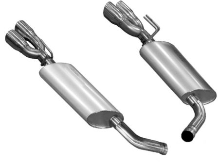 Kooks 14 Chevy SS LS3 6.2L OEM 3in Axleback Exhaust. w and Quad 3in Slash Cut Pol Tips For Discount