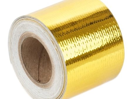 Torque Solution Gold Reflective Heat Tape Universal 2inx30ft Fashion