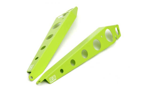 GrimmSpeed 15+ Subaru WRX STI Fender Shroud - Neon Green Powdercoat For Sale