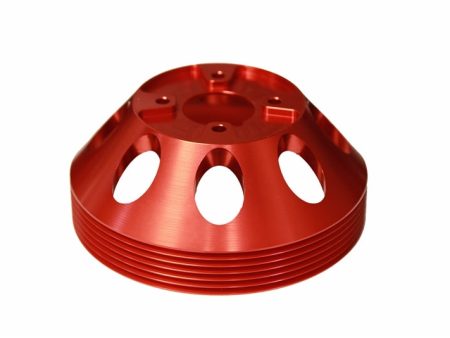 Torque Solution Lightweight Water Pump Pulley (Red): Hyundai Genesis Coupe 3.8 2010+ on Sale