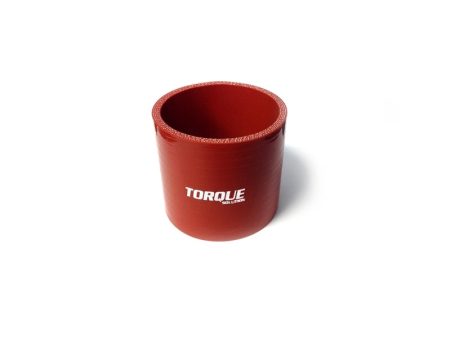 Torque Solution Straight Silicone Coupler: 2.5in Red Universal Online Sale