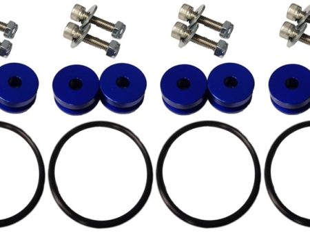 Torque Solution Billet Bumper Quick Release Kit Combo (Blue): Universal Hot on Sale