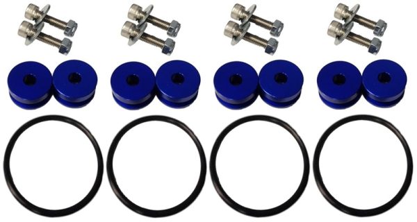 Torque Solution Billet Bumper Quick Release Kit Combo (Blue): Universal Hot on Sale