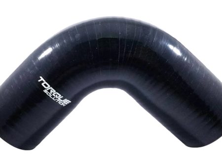 Torque Solution 90 Degree Silicone Elbow: 2 inch Black Universal Supply