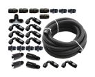 Torque Solution Braided Fuel Line Kit for -6 Aeromotive FPR & Flex Fuel Kit - 02-14 Subaru WRX Cheap