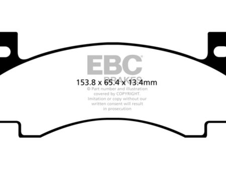 EBC 69-71 Chrysler 300 7.2 Redstuff Front Brake Pads Supply