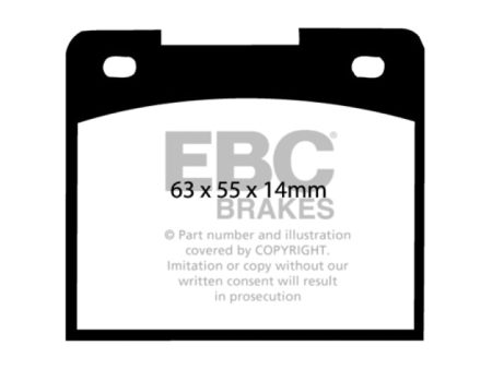 EBC 66-68 Volvo 140 1.8 Redstuff Rear Brake Pads Cheap