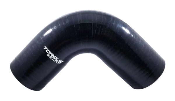 Torque Solution 90 Degree Silicone Elbow: 2.5 inch Black Universal Hot on Sale