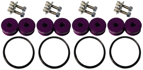 Torque Solution Billet Bumper Quick Release Kit Combo (Purple): Universal Online now